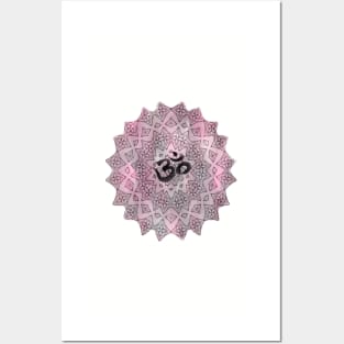 Yoga OM Symbol Meditation Flower Spiritual Shirt Posters and Art